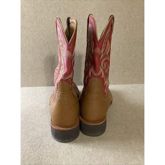 Twisted X  Mens Boots MCM0003 Sz 11 D Red Brown Cowboy Leather Round Cognac - Picture 6 of 9